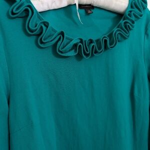 Talbots Green-Marine Cotton Dress Size M